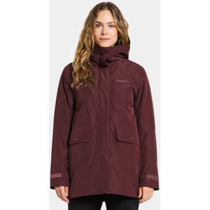 Didriksons Womens Tuva Parka Winterjack (Dames |rood |waterdicht)