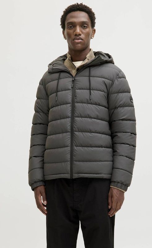 JACK & JONES CORE gewatteerde jas grijs