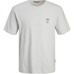 JACK & JONES ORIGINALS T-shirt JORMARBELLA met printopdruk lichtgrijs