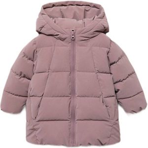 Mango Kids gewatteerde jas oudroze