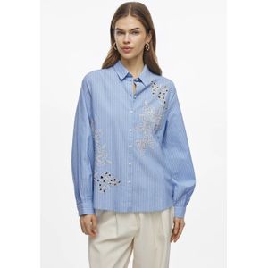 VILA blouse blauw broderie