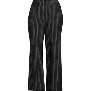 GREAT LOOKS travel wide leg broek met strepenprint zwart/wit