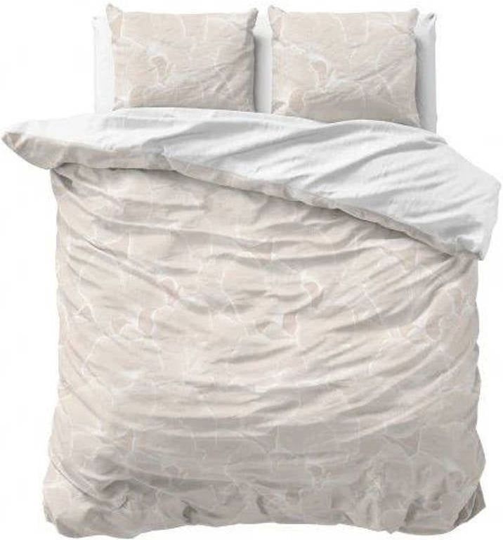 Sleeptime - Ginkgo Whisper - Dekbedovertrek - Zand/Grijs - 240x200x220 + 2 kussenslopen 60x70