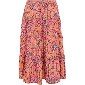 Paprika rok met all over print fushia