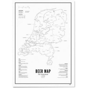 WIJCK. poster The Netherlands - Beer Map (30x40 cm)