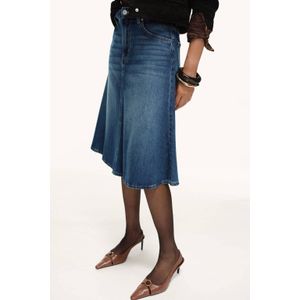 MANGO - ARIES - Rok - Blauw - Denim - A-lijn