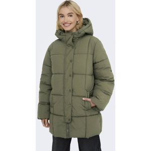 JDY - Puffer Jacket - Gevoerd - Kort - Met Capuchon en Winddichte Manchetten