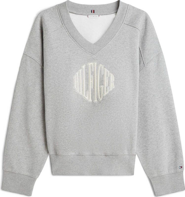 TOMMY HILFIGER Sweatshirt 'VARSITY '  beige / grijs