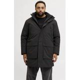 JACK & JONES PLUS SIZE winterjas Plus Size zwart