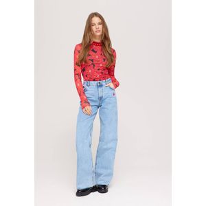 HARPER & YVE wide leg jeans lichtblauw