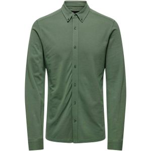ONLY & SONS slim fit overhemd ONSTARP hedge green