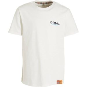 Wildfish T-shirt Mano van biologisch katoen wit