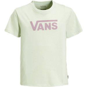 VANS T-shirt Flying V Crew met logo lichtblauw