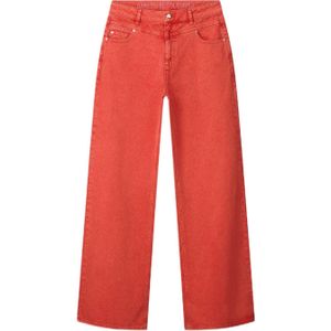 POM Amsterdam high waist wide leg jeans oranjerood