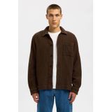 Katoenen Overshirt - Regular-fit - Normale Kraag - Met Knopen