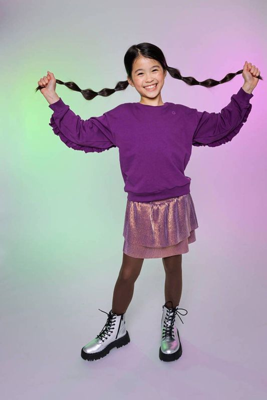 Quapi - x Monique Smit - Sweater - Donkerpaars