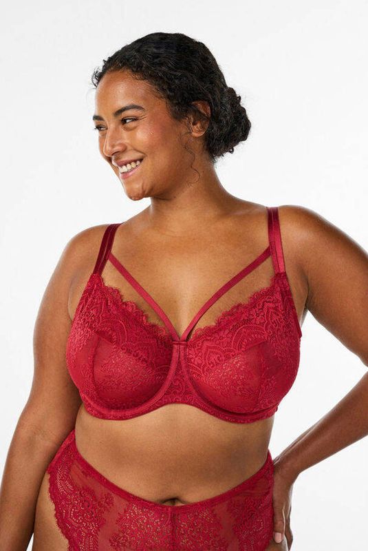 Zizzi - LELSA - Beugelbh - Rood - Niet-voorgevormd