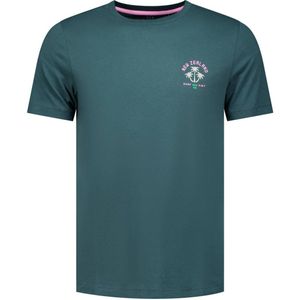 New Zealand Auckland T-shirt met backprint classic green