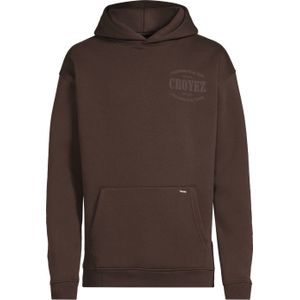 Croyez hoodie met backprint bruin