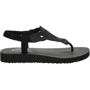 Skechers Meditation sandalen met strass zwart