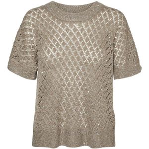 VERO MODA top VMLEILANI taupe