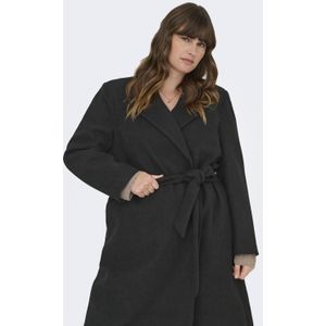 ONLY CARMAKOMA - Jas - Lang - Omkeerbaar - Riemsluiting - Polyester Voering