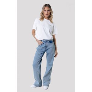 Colourful Rebel high waist wide jeans Gaias light denim blue