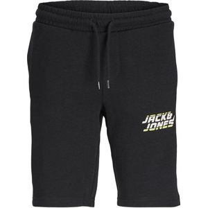 JACK & JONES JUNIOR sweatshort JPSTKAPPER met logo zwart