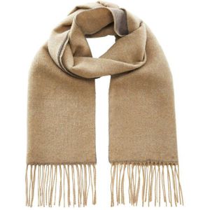 Mango Man meerkleurige sjaal beige/bruin