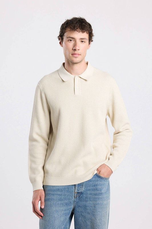 America Today - Gebreide Trui - Grijs - Heren - Regular Fit