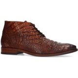 Rehab Barry Croco Leren Veterschoenen Cognac