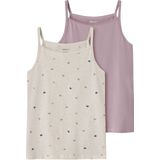 NAME IT KIDS singlet - set van 2 ecru/roze