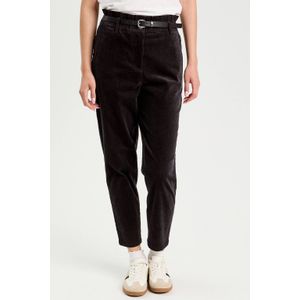 Cache Cache corduroy mom high waist paperbag broek zwart