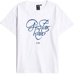 G-Star RAW T-shirt t-shirt s\\s loose wit/donkerblauw