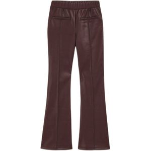 WE Fashion imitatieleren broek bruin