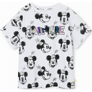 Desigual Mickey Mouse T-shirt wit/wit