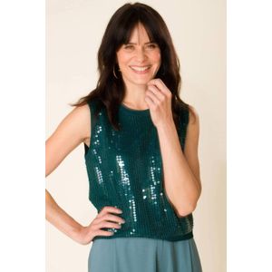 YEST - Delmira - Tops - Teal Green