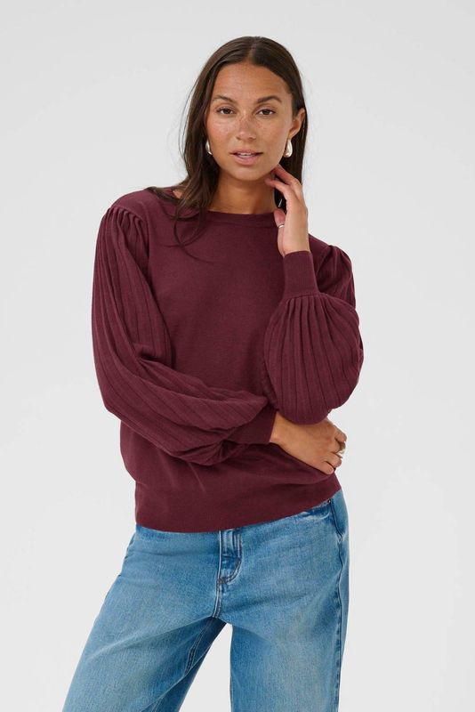 Kaffe pullover trui donkerrood