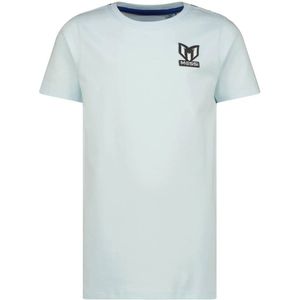 Vingino x Messi T-shirt Jacko met backprint lichtblauw/hardblauw