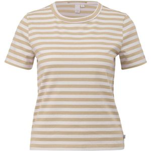 Q/S by s.Oliver gestreept T-shirt beige/wit