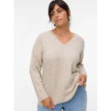 Vmccrewlefile - Gebreide Pullover - V-Hals - Lange Mouwen - Regular Fit