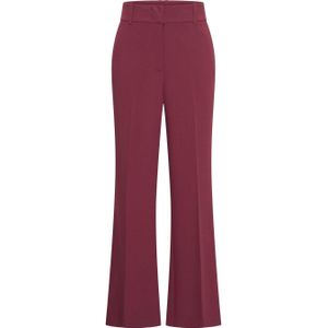 Expresso flared high waist pantalon donkerrood