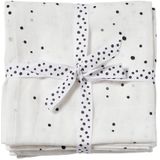 Done by Deer hydrofiele monddoekjes 70x70 Dreamy dots (set van 2) White