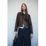 MANGO Tussenjas 'SABI'  chocoladebruin