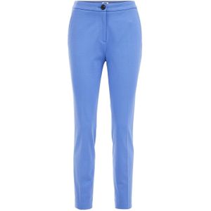 WE Fashion tapered fit pantalon blauw