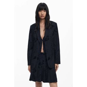 Desigual - Klassieke Flockarty - Damesjas - Zwart - Polyester