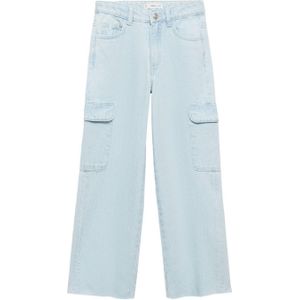 Mango Kids wide leg jeans changeant blauw