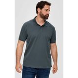 S.Oliver Big Size Regular Fit Polo Plus Size Antraciet