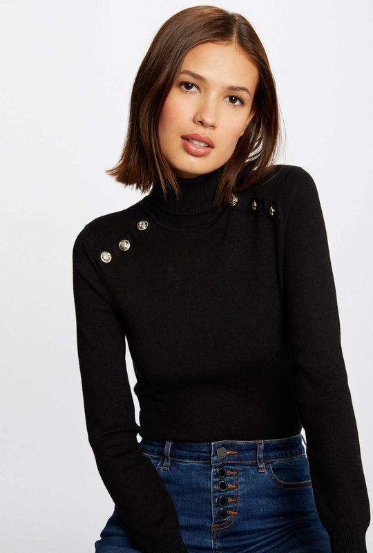 Morgan - Fijngebreide Trui - Zwart