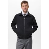 MANGO MAN Sweatvest 'Sollerz'  zwart